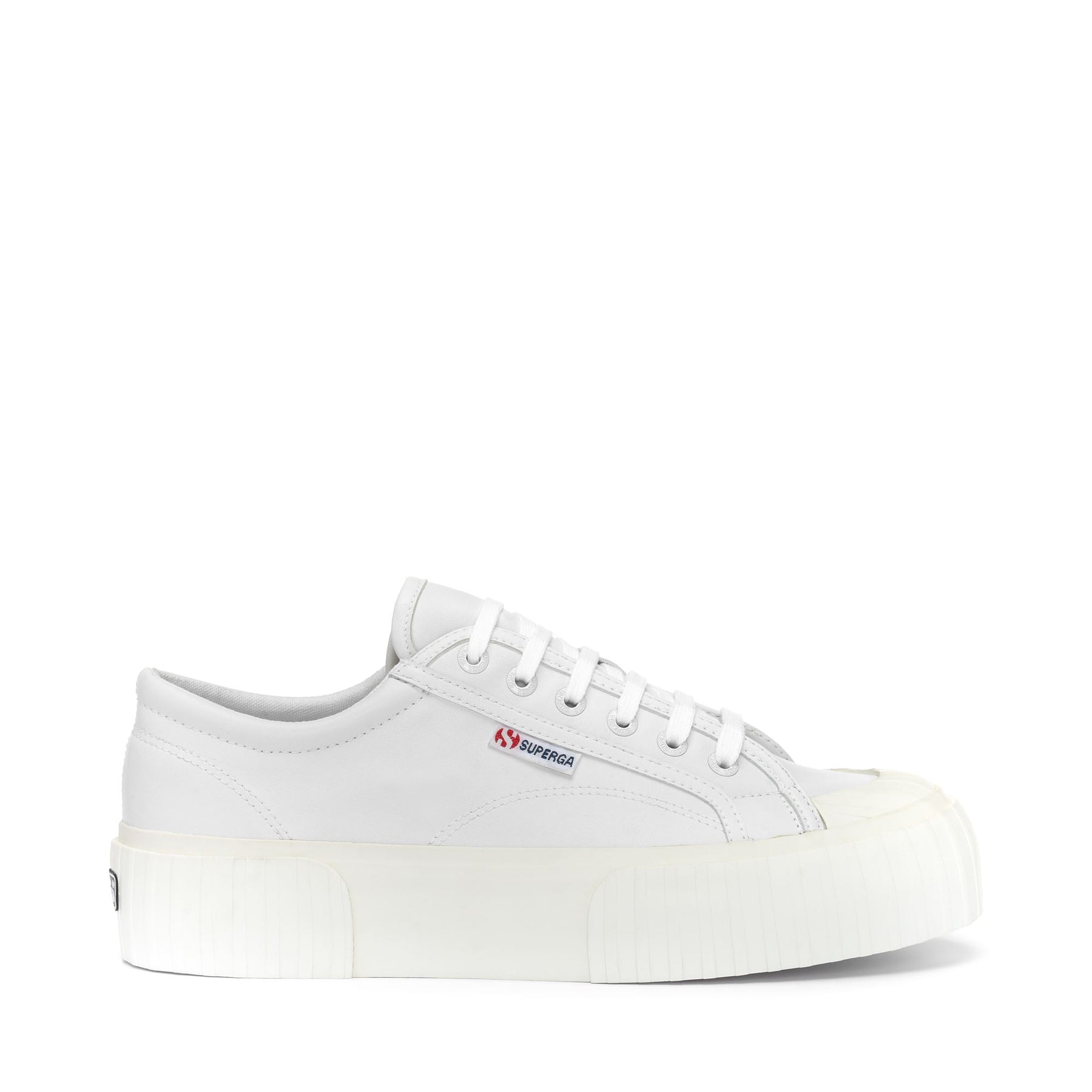 Superga 2631 STRIPE PLATFORM VEGAN MATERIALOPTICAL WHITE-FAVORIO