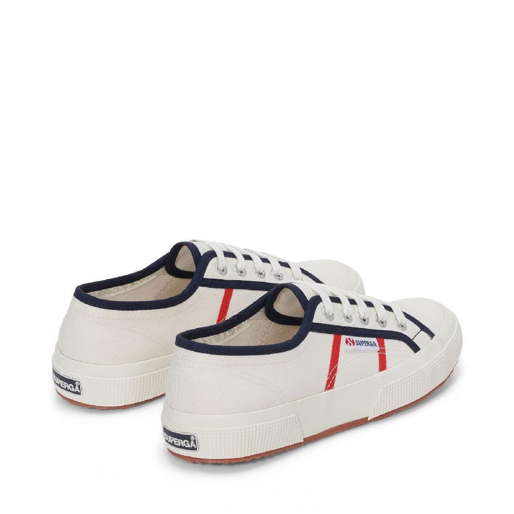Superga 2750 COLORBLOCKINGWHITE AVORIO-BLUE NAVY-RED