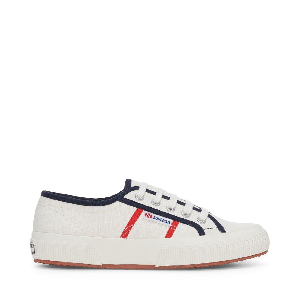 Superga 2750 COLORBLOCKINGWHITE AVORIO-BLUE NAVY-RED