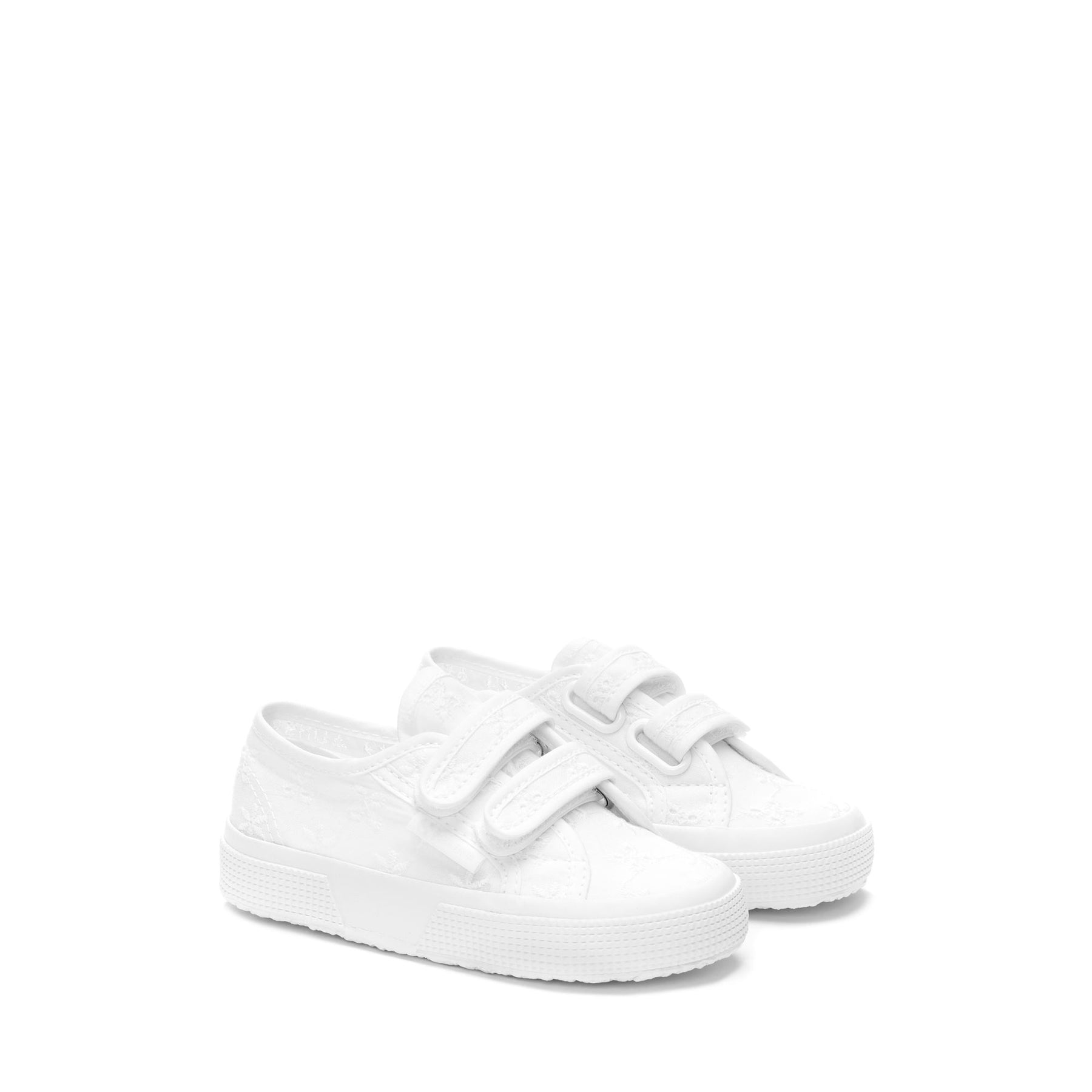Superga 2750 KIDS STRAPS FLOWER SANGALLOTOTAL WHITE