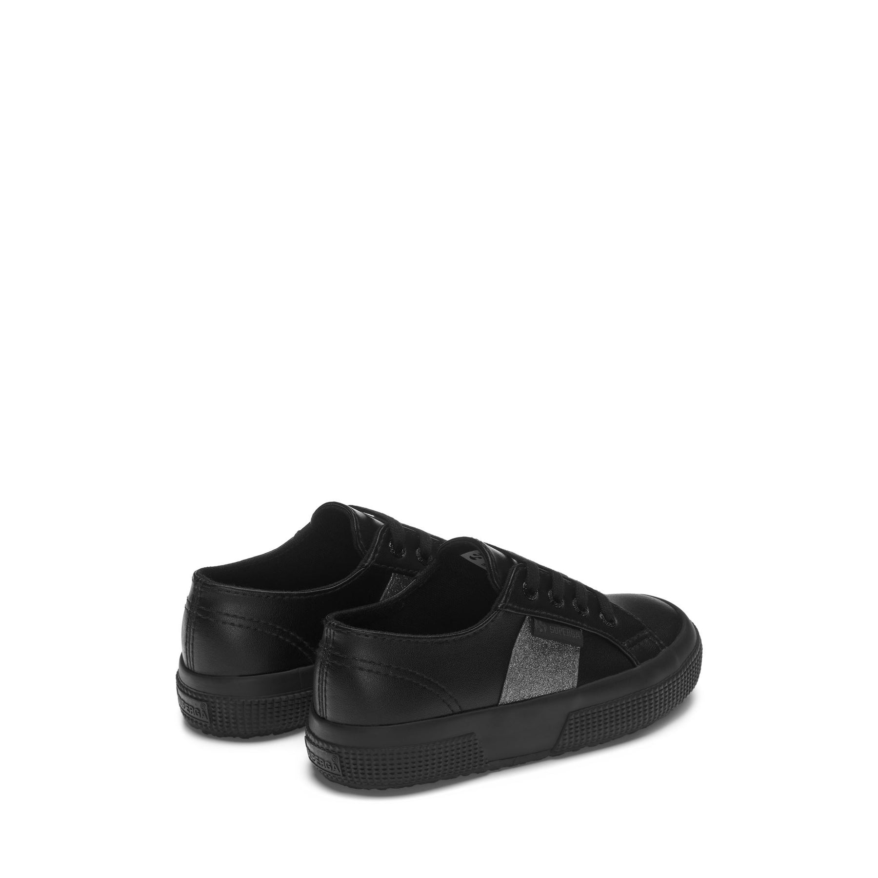 Superga 2750 KIDS SYNTHETIC MATERIAL GLITTERTOTAL BLACK