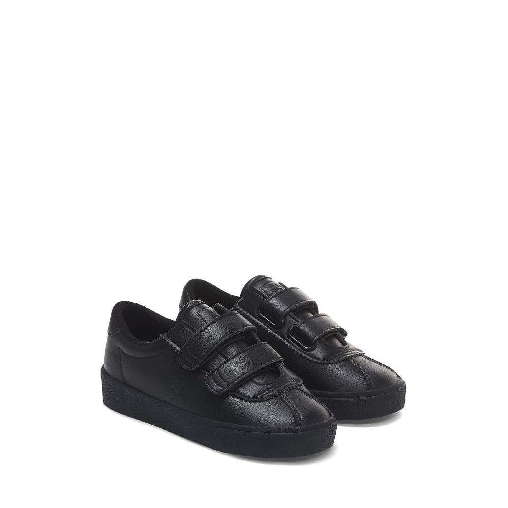 Superga 2843 KIDS CLUB S STRAPS VEGAN MATERIALTOTAL BLACK