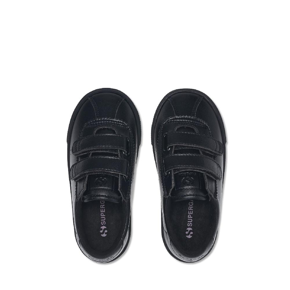 Superga 2843 KIDS CLUB S STRAPS VEGAN MATERIALTOTAL BLACK