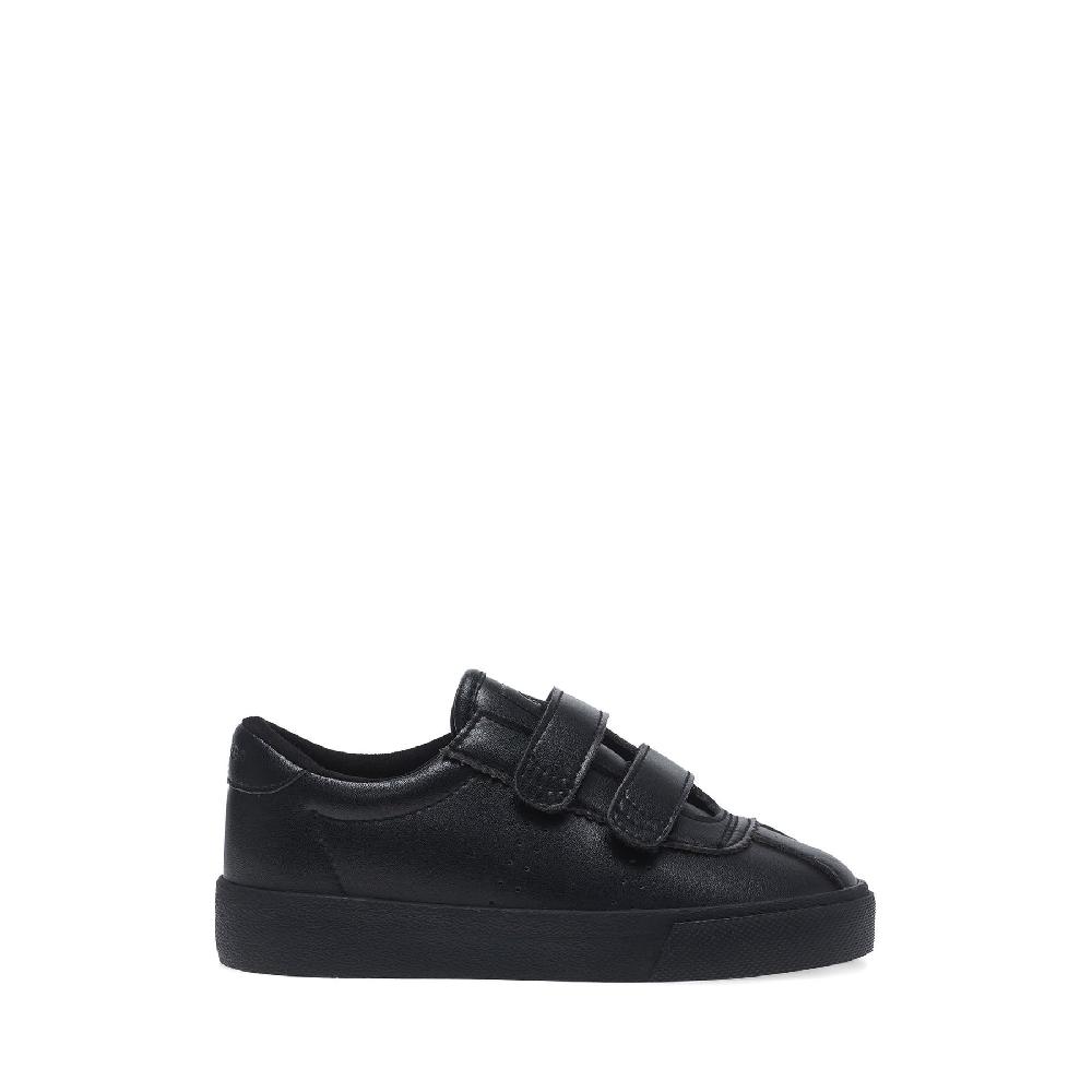 Superga 2843 KIDS CLUB S STRAPS VEGAN MATERIALTOTAL BLACK