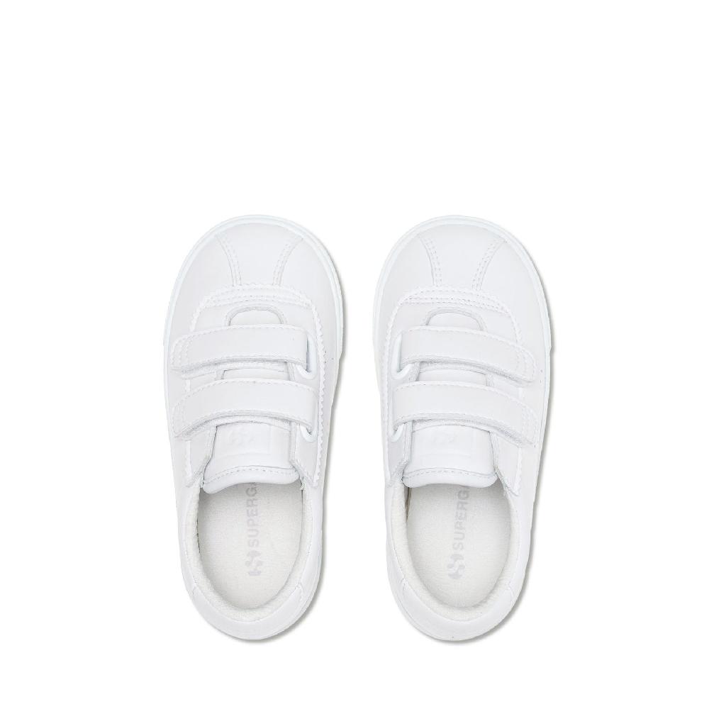 Superga 2843 KIDS CLUB S STRAPS VEGAN MATERIALTOTAL WHITE