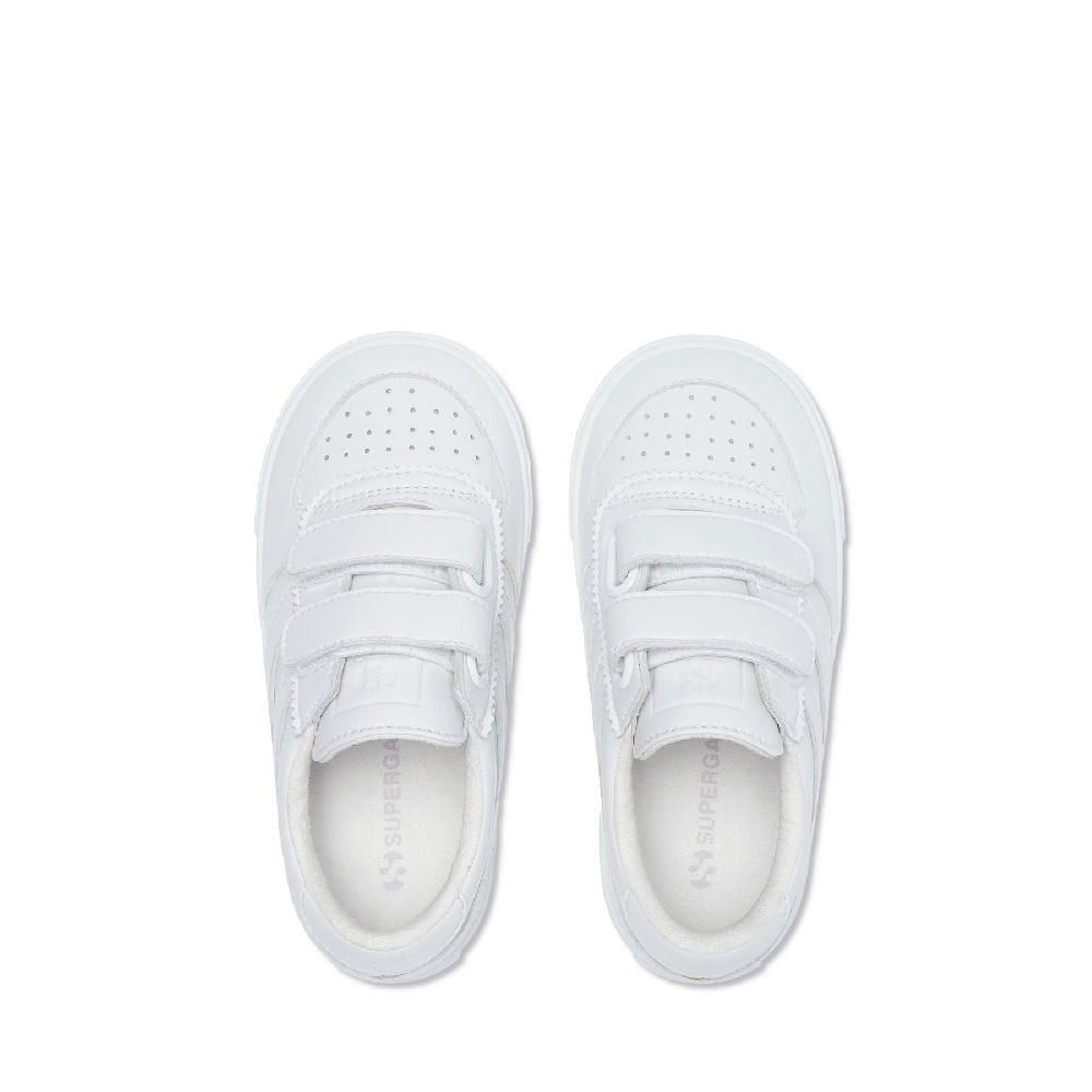 Superga 2846 KIDS SEATTLE STRAPS VEGAN MATERIALTOTAL WHITE
