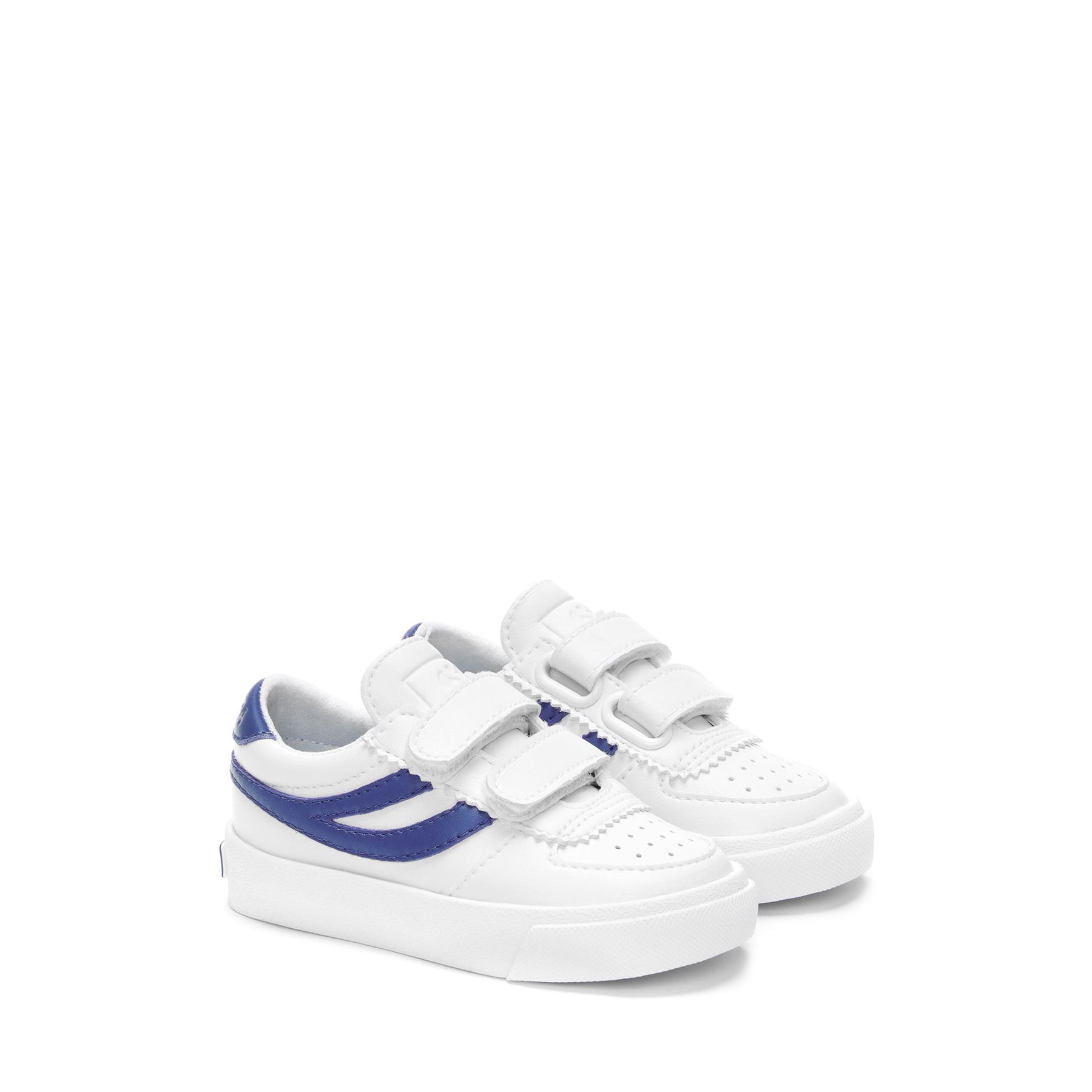 Superga 2846 KIDS SEATTLE STRAPS VEGAN MATERIALWHITE-BLUE ROYAL