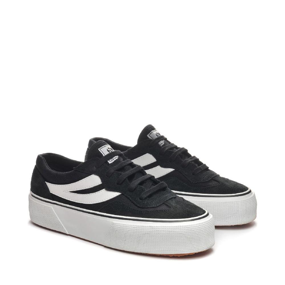 Superga 3041 REVOLLEY COLORBLOCK PLATFORMBLACK-WHITE