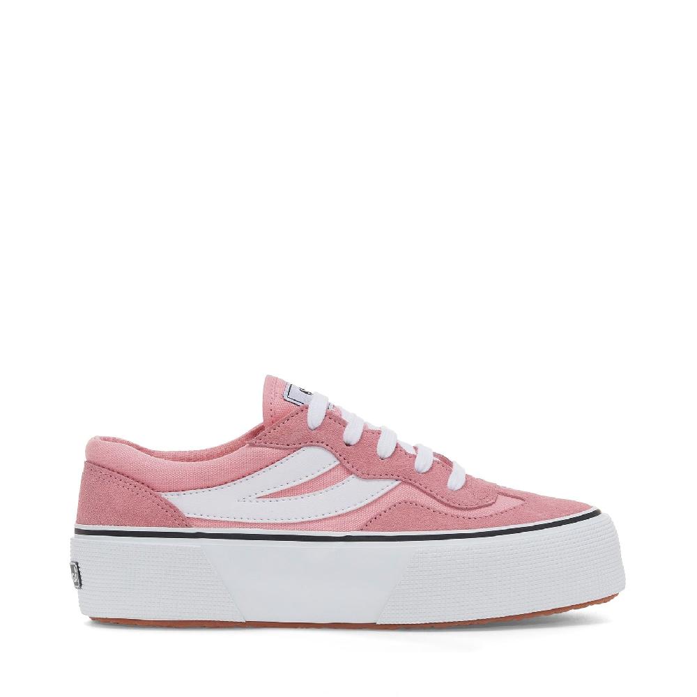 Superga 3041 REVOLLEY COLORBLOCK PLATFORMPINK-WHITE