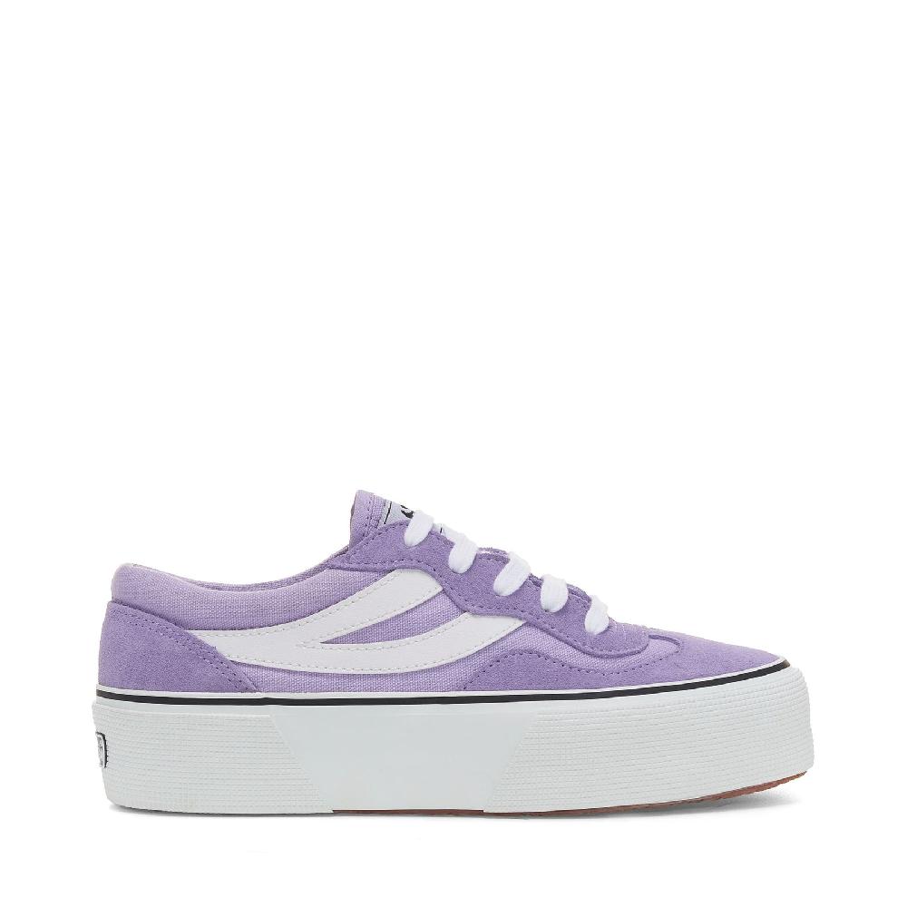 Superga 3041 REVOLLEY COLORBLOCK PLATFORMVIOLET LILLA-WHITE
