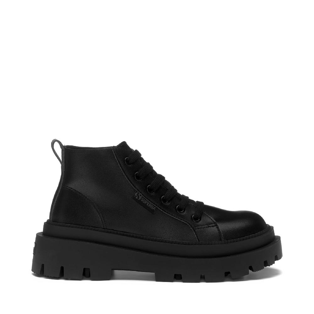 Superga 3052 ALPINA APEX MID VEGAN MATERIALTOTAL BLACK