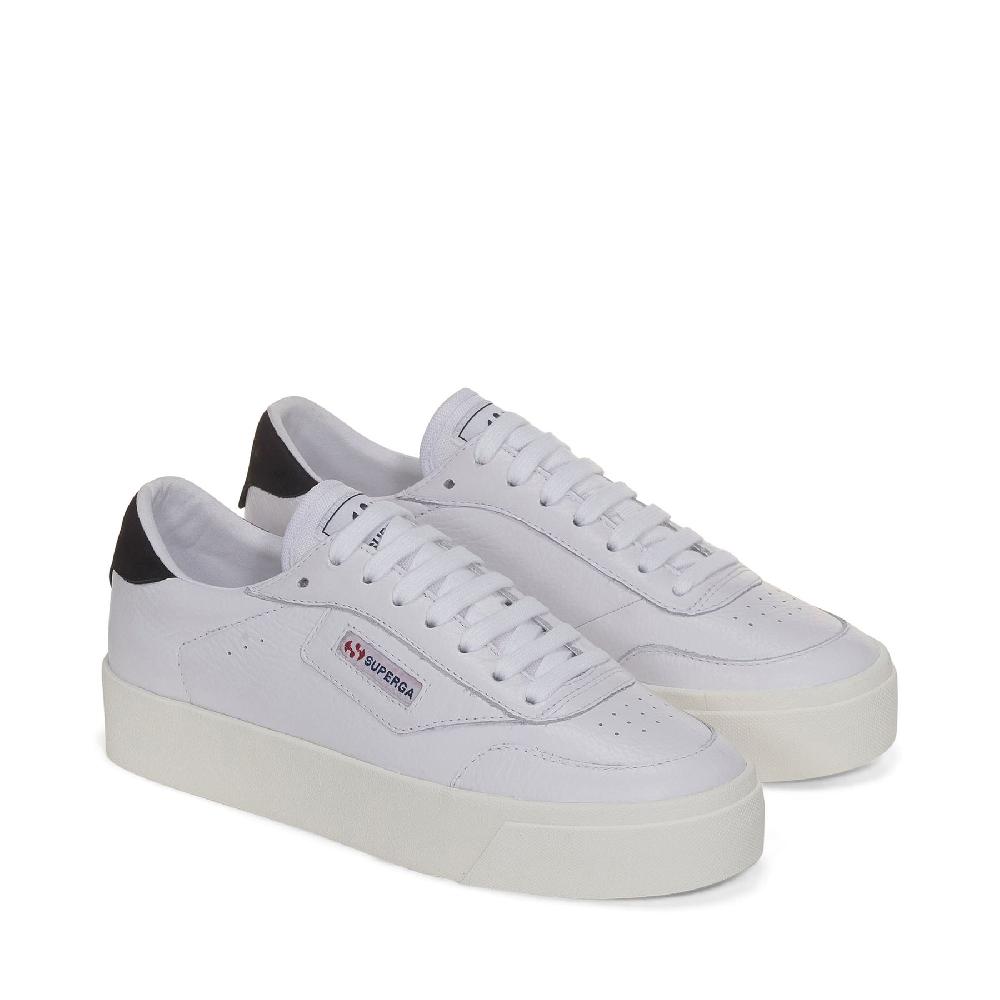 Superga 3854 COURT PLATFORMWHITE-BRISTOL BLACK-FAVORIO