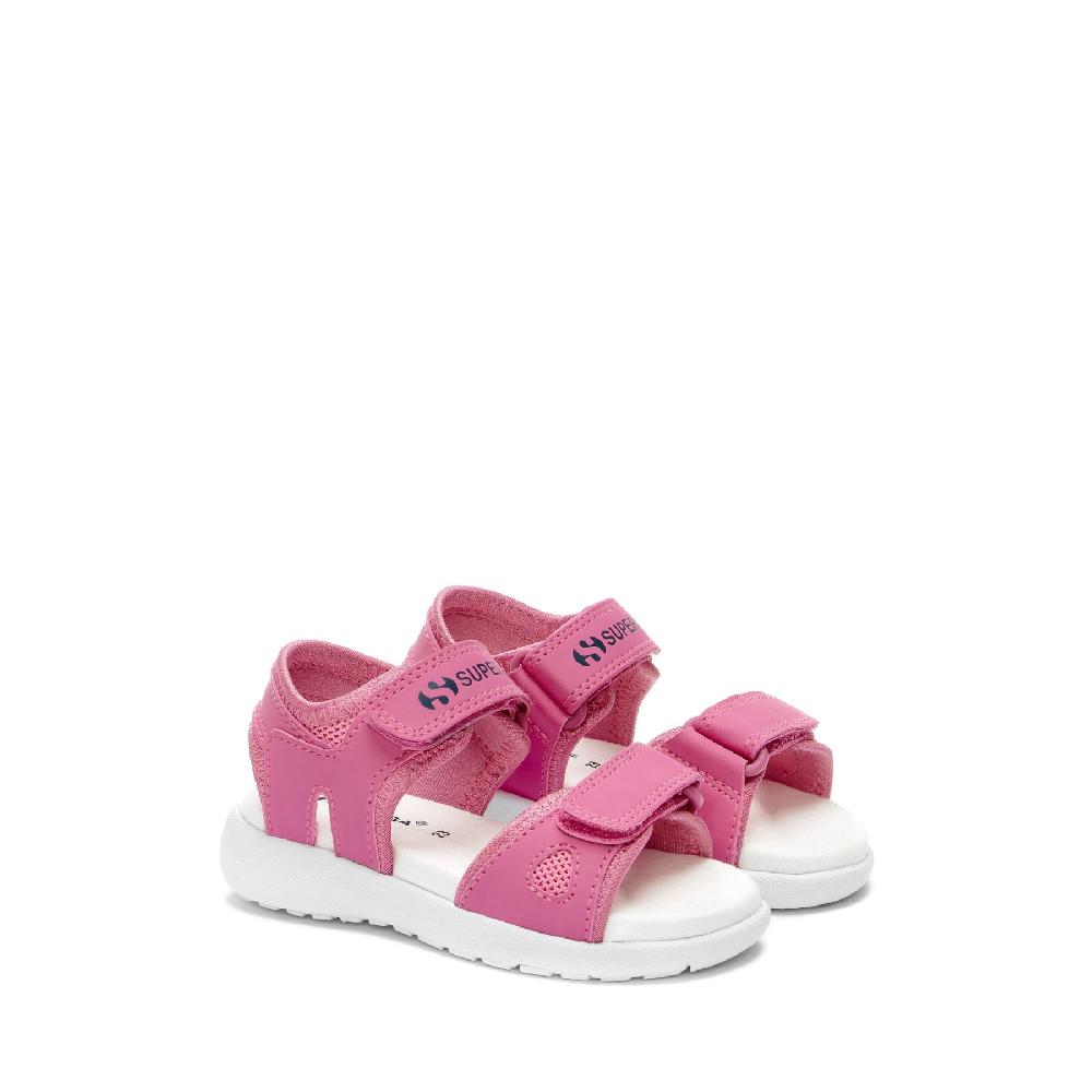 Superga 3999 KIDS SYNTHETIC MATERIALPINK FUCHSIA-WHITE