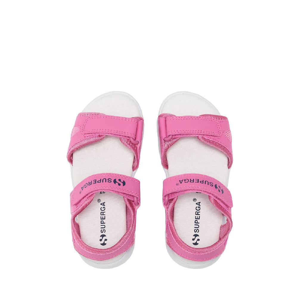 Superga 3999 KIDS SYNTHETIC MATERIALPINK FUCHSIA-WHITE