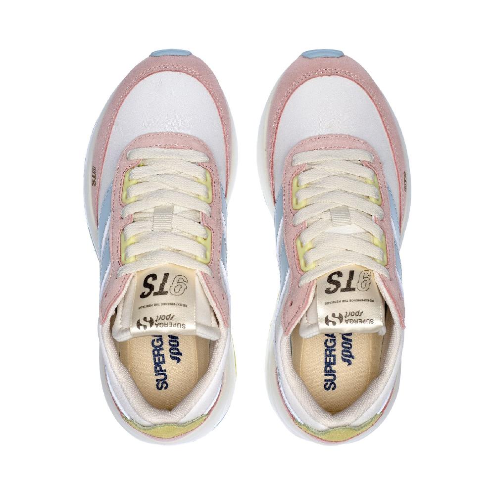 Superga 4089 TRAINING 9TS SLIMPINK ISH-GREY LILLA-SUNNY LIME-WHITE AVORIO