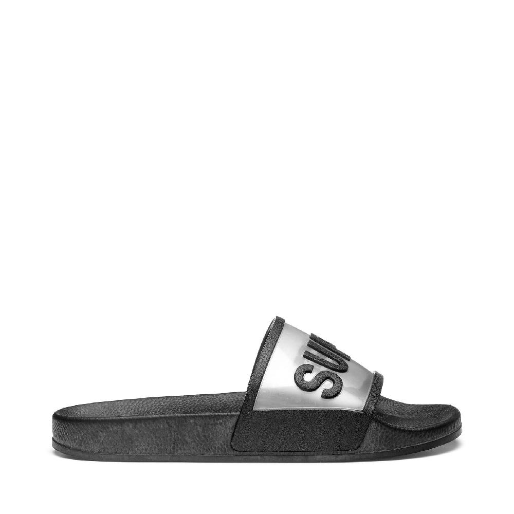 Superga 1908 SLIDES CLEAR IDENTITYBLACK