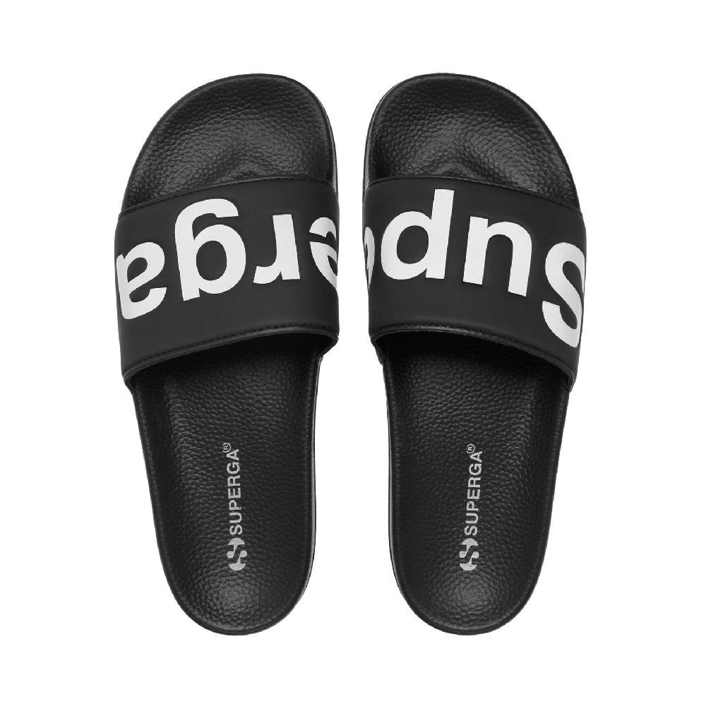 Superga 1908 SLIDES POLYSOFTBLACK-WHITE