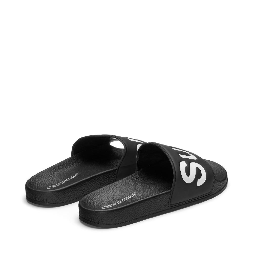 Superga 1908 SLIDES POLYSOFTBLACK-WHITE