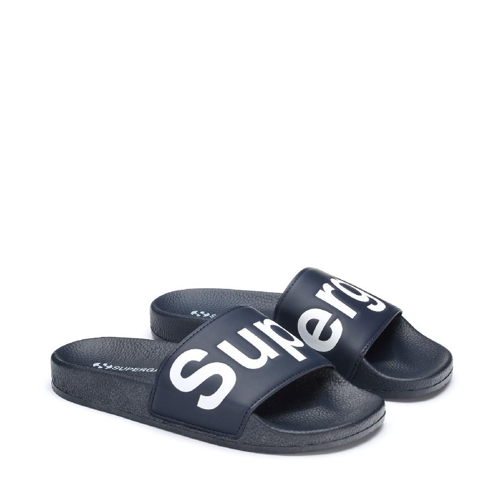 Superga 1908 SLIDES POLYSOFTBLUE NAVY-WHITE