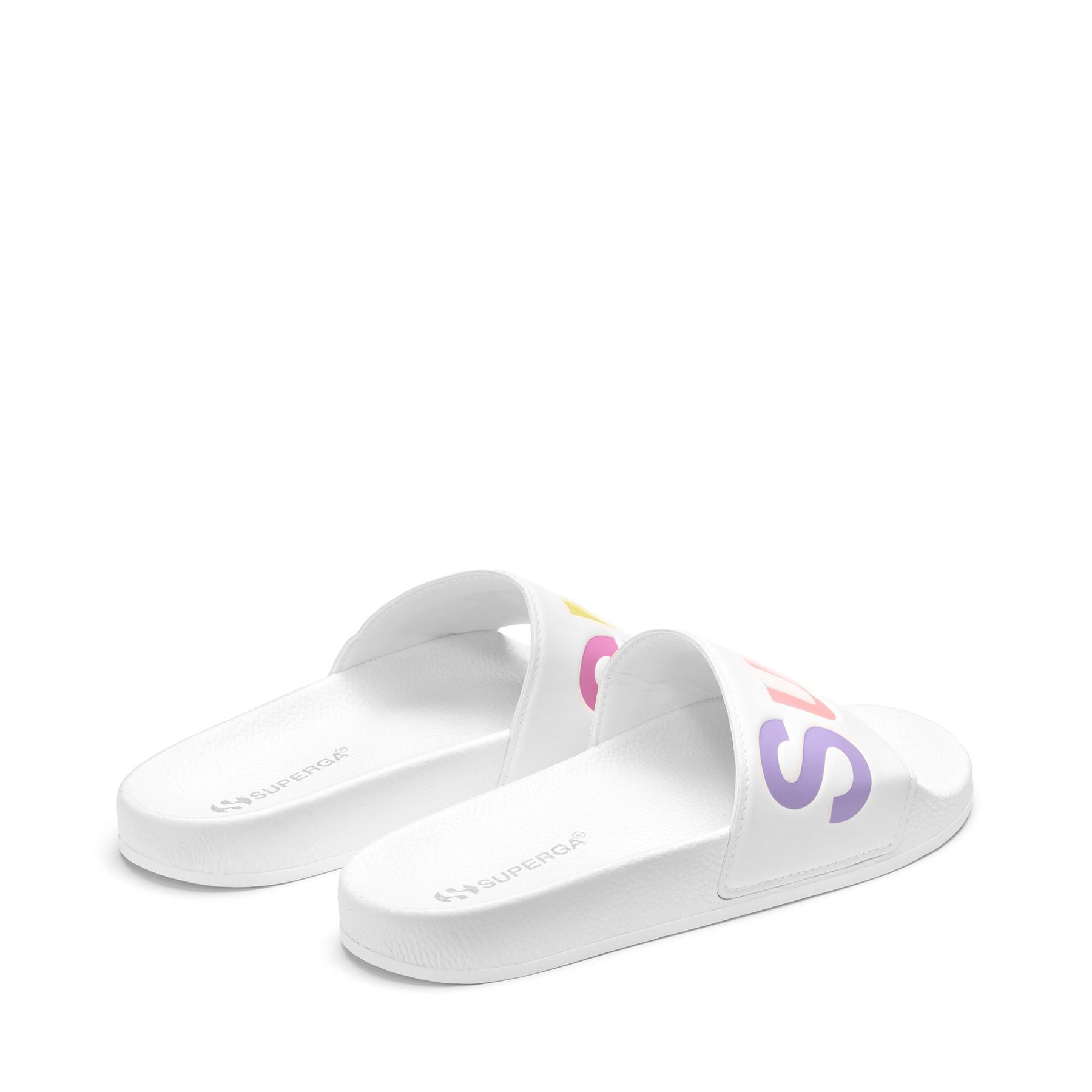 Superga 1908 SLIDES POLYSOFTWHITE-MULTICOLOR