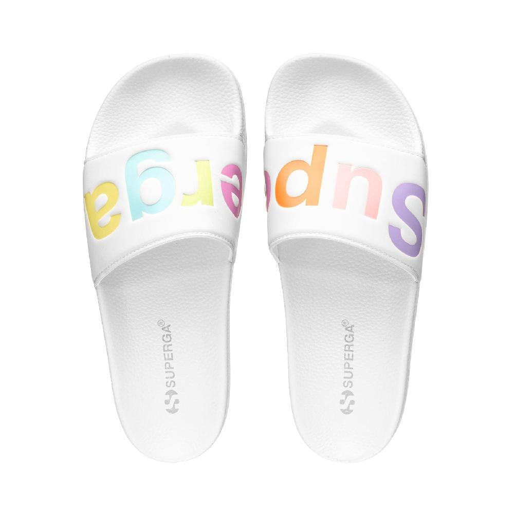 Superga 1908 SLIDES POLYSOFTWHITE-MULTICOLOR