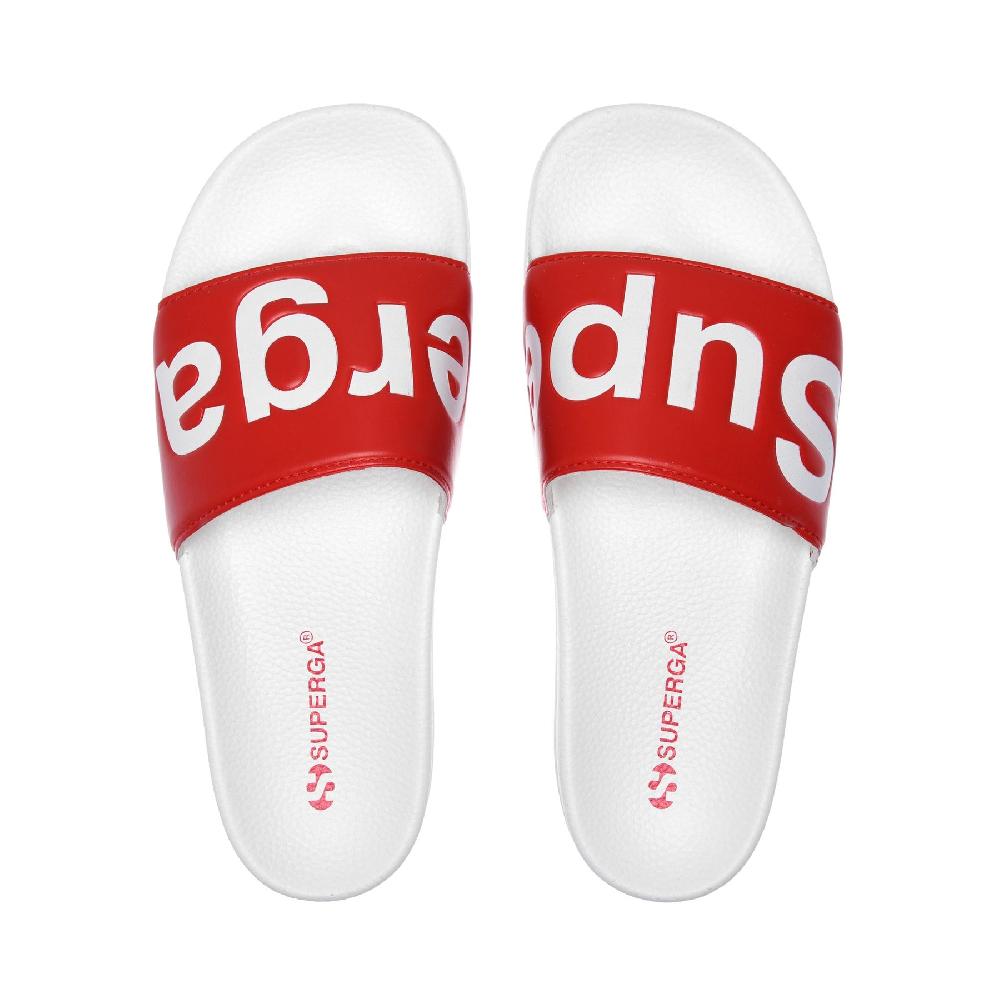 Superga 1908 SLIDES POLYSOFTWHITE-RED