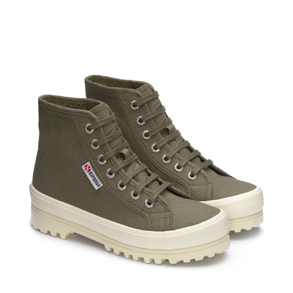 Superga 2341 ALPINAGREEN SAFARI-F AVORIO