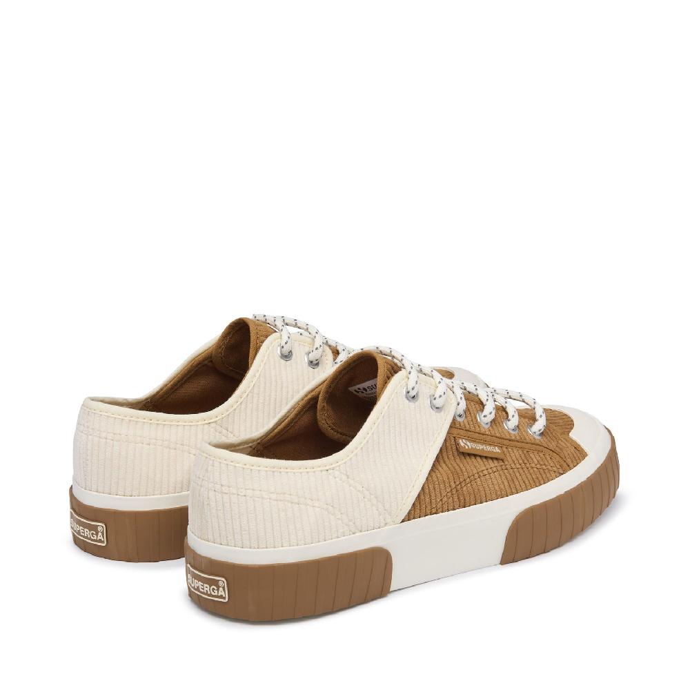Superga 2630 PANELS CORDUROYDUON-WHITE AVORO