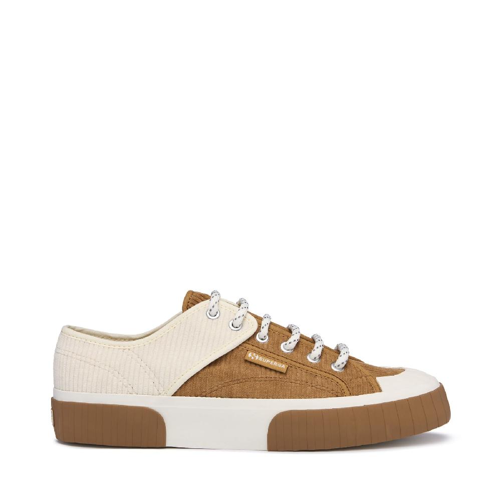 Superga 2630 PANELS CORDUROYDUON-WHITE AVORO
