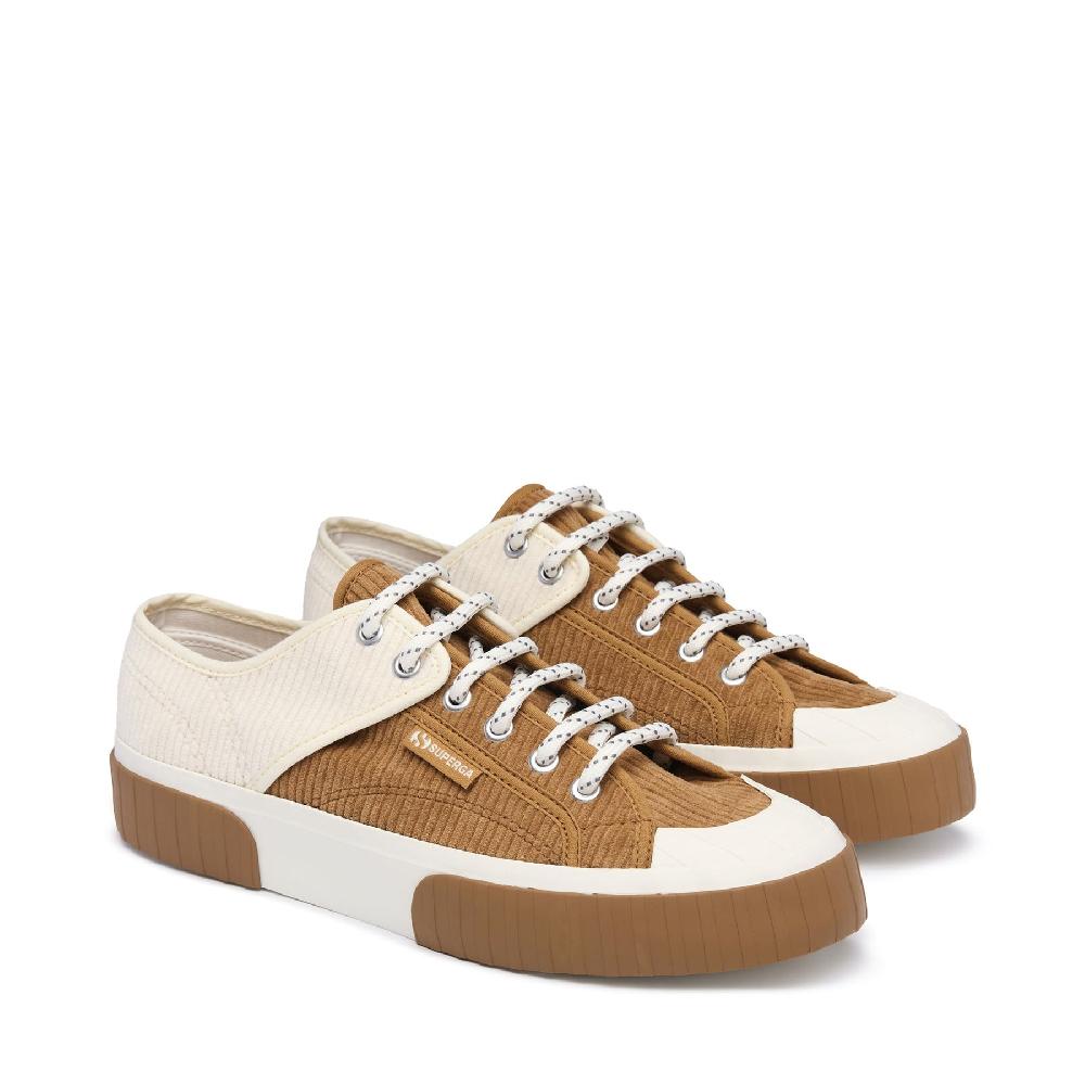 Superga 2630 PANELS CORDUROYDUON-WHITE AVORO