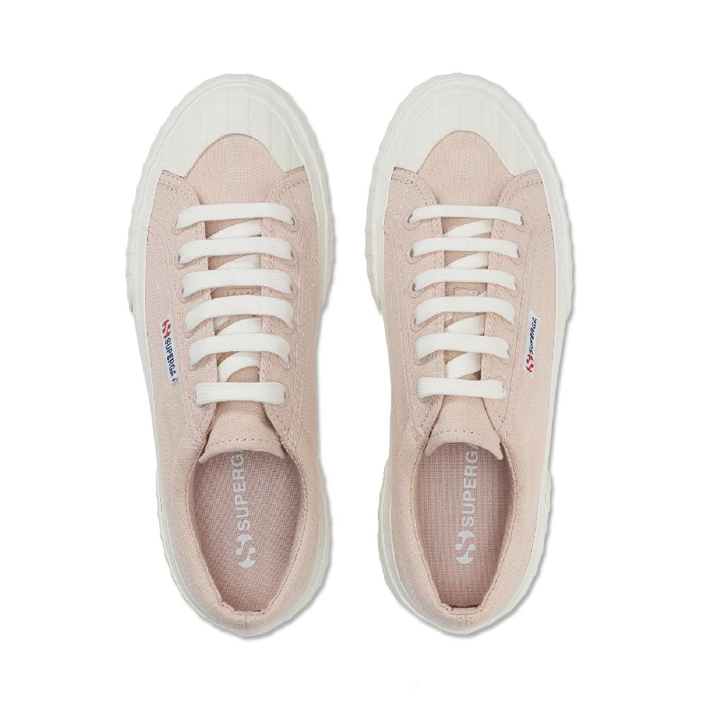 Superga 2631 STRIPE PLATFORMPINK SKIN-F AVORIO