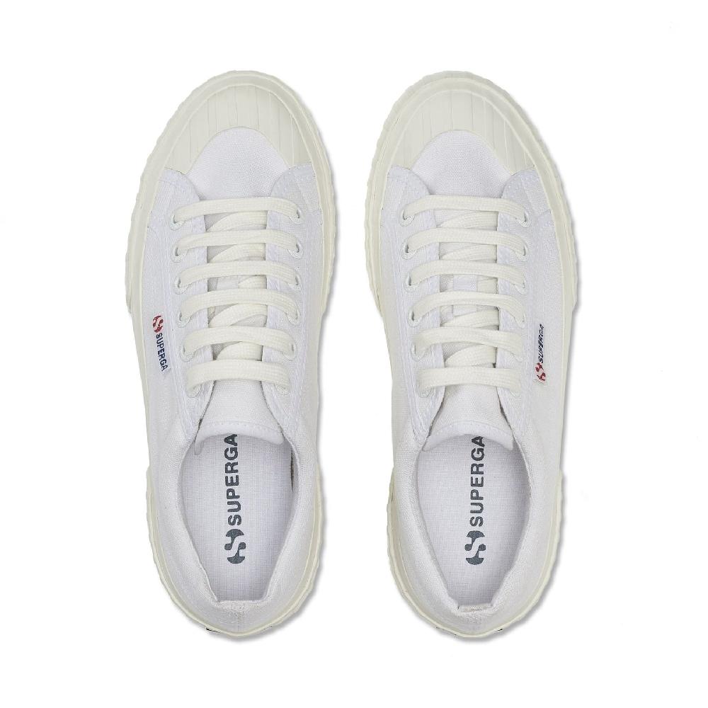 Superga 2631 STRIPE PLATFORMWHITE-WHITE AVORIO