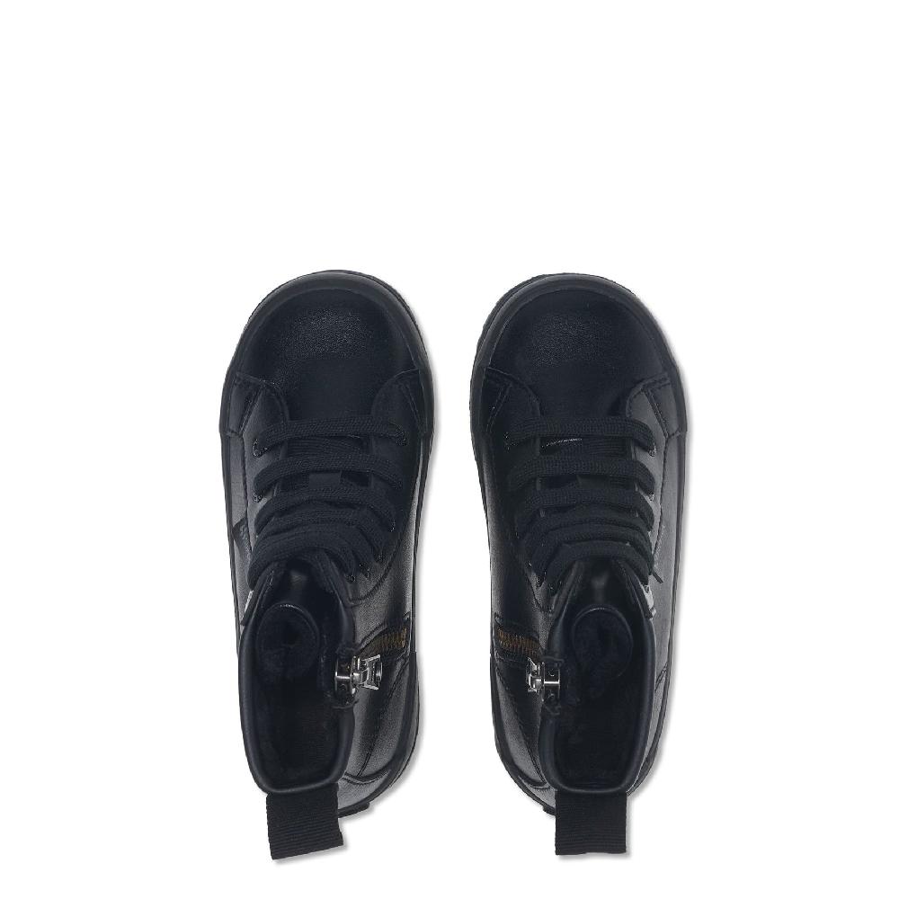 Superga 2643 KIDS ALPINA VEGAN MATERIALTOTAL BLACK