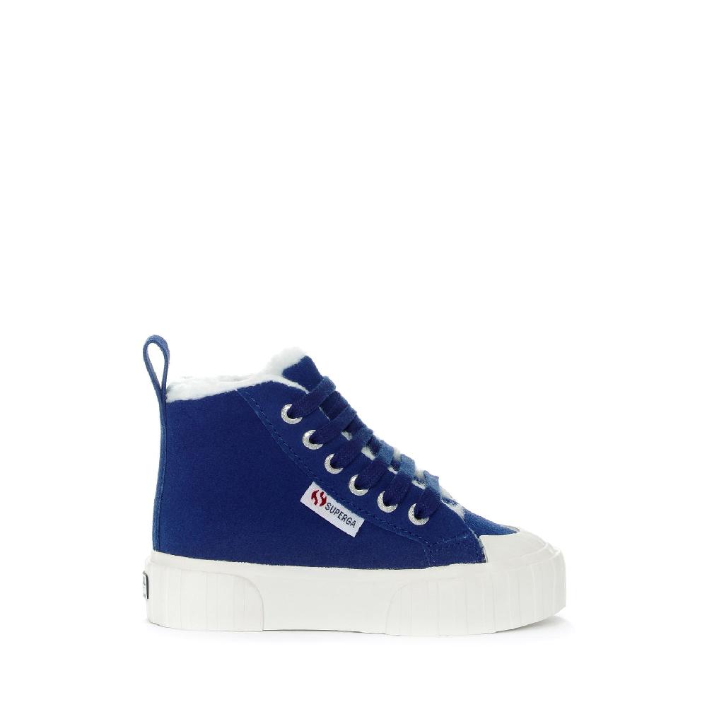 Superga 2696 KIDS STRIPE SUEDEBLUE ROYAL-FAVORIO