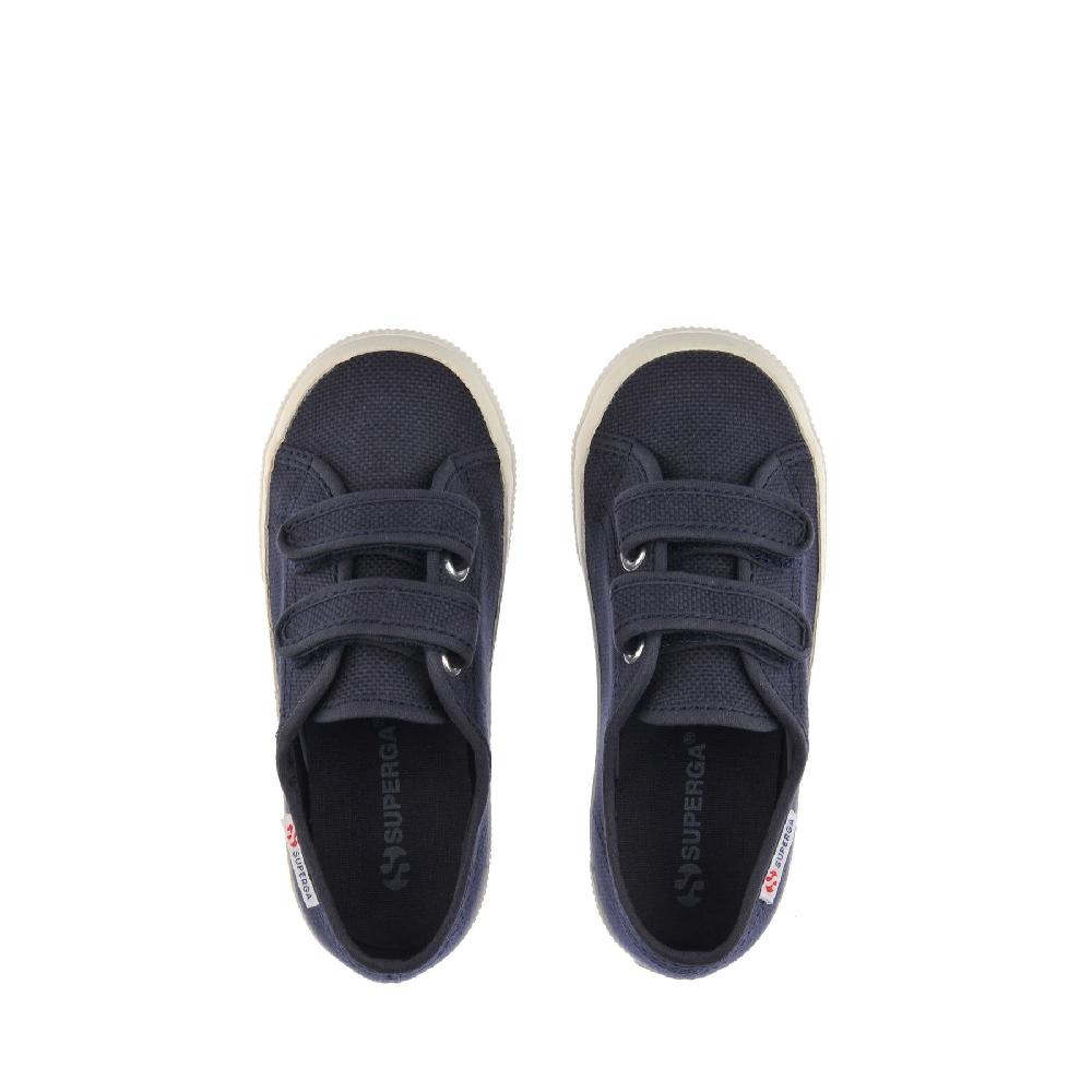 Superga 2725 STRAPS KIDSBLUE GREY DK-AVORIO NUDE