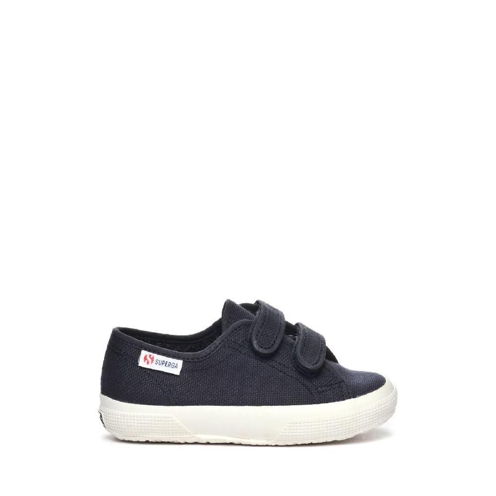 Superga 2725 STRAPS KIDSBLUE GREY DK-AVORIO NUDE