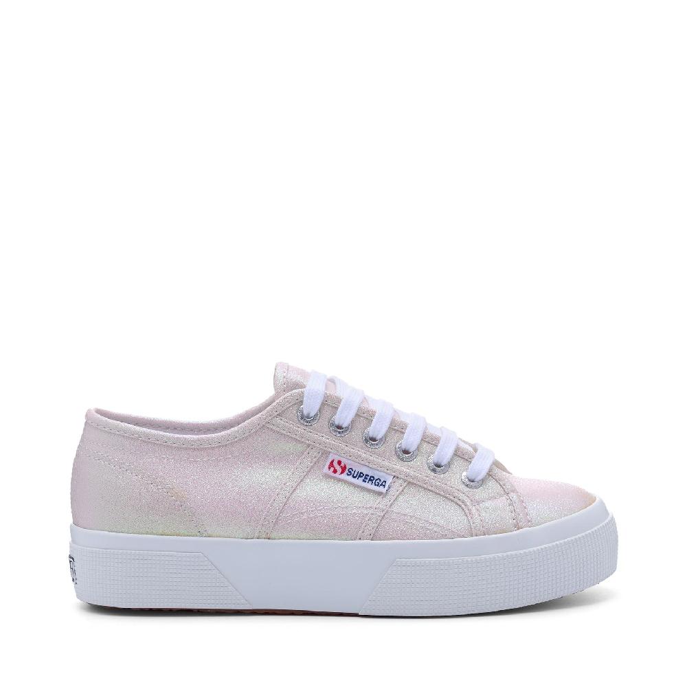 Superga 2740 PLATFORM LAMEBEIGE LT IRIDESCENT