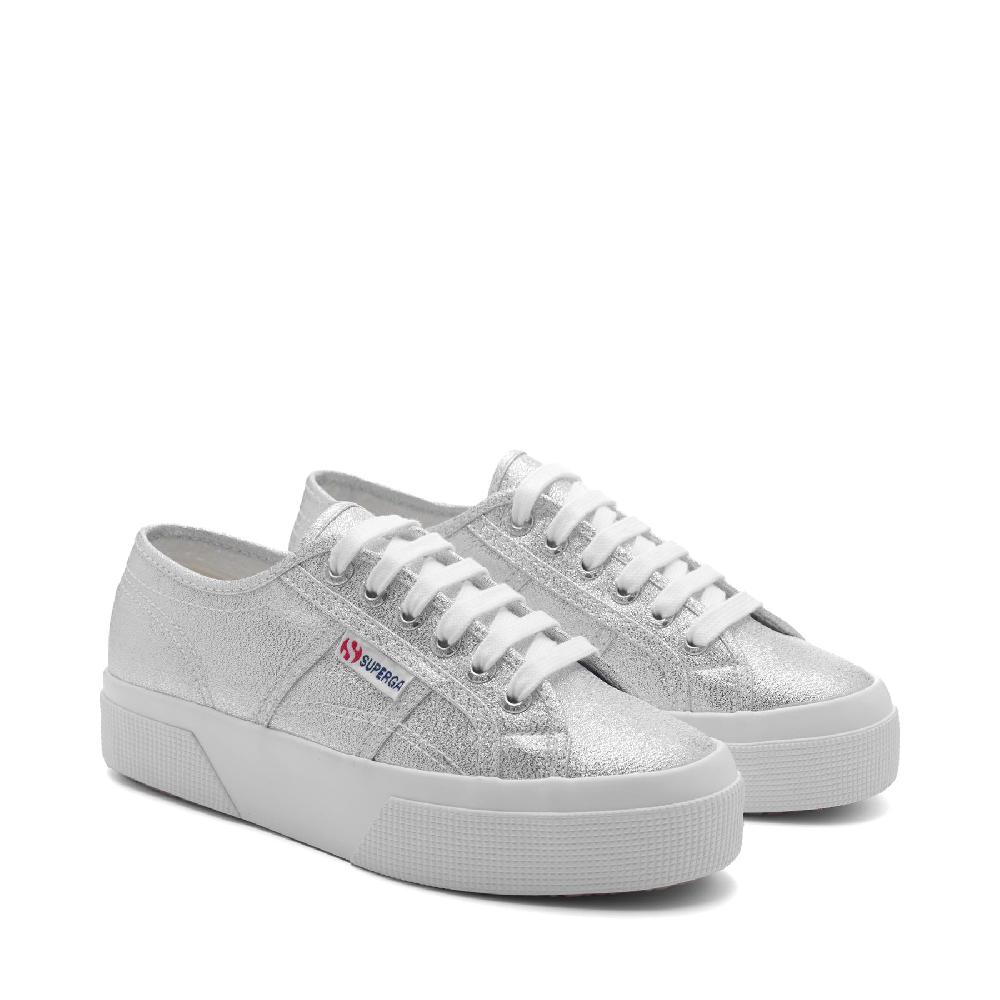 Superga 2740 PLATFORM LAMEGREY SILVER