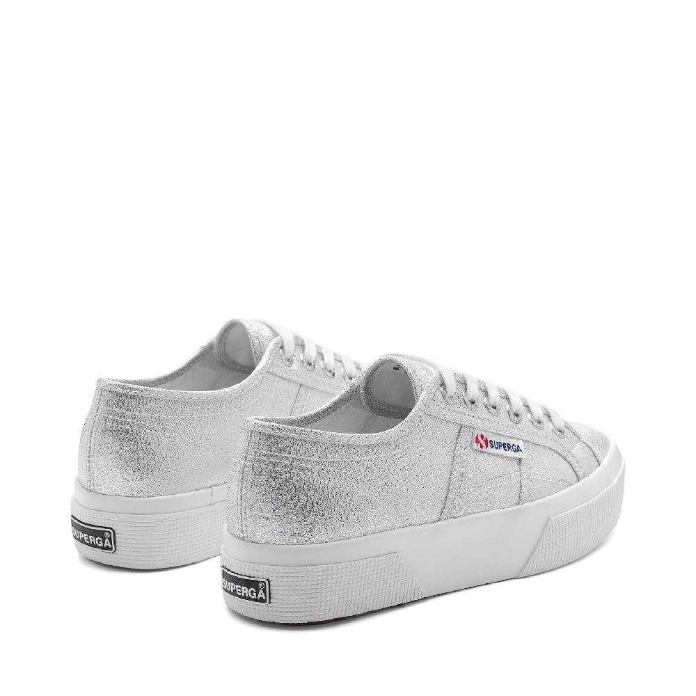 Superga 2740 PLATFORM LAMEGREY SILVER