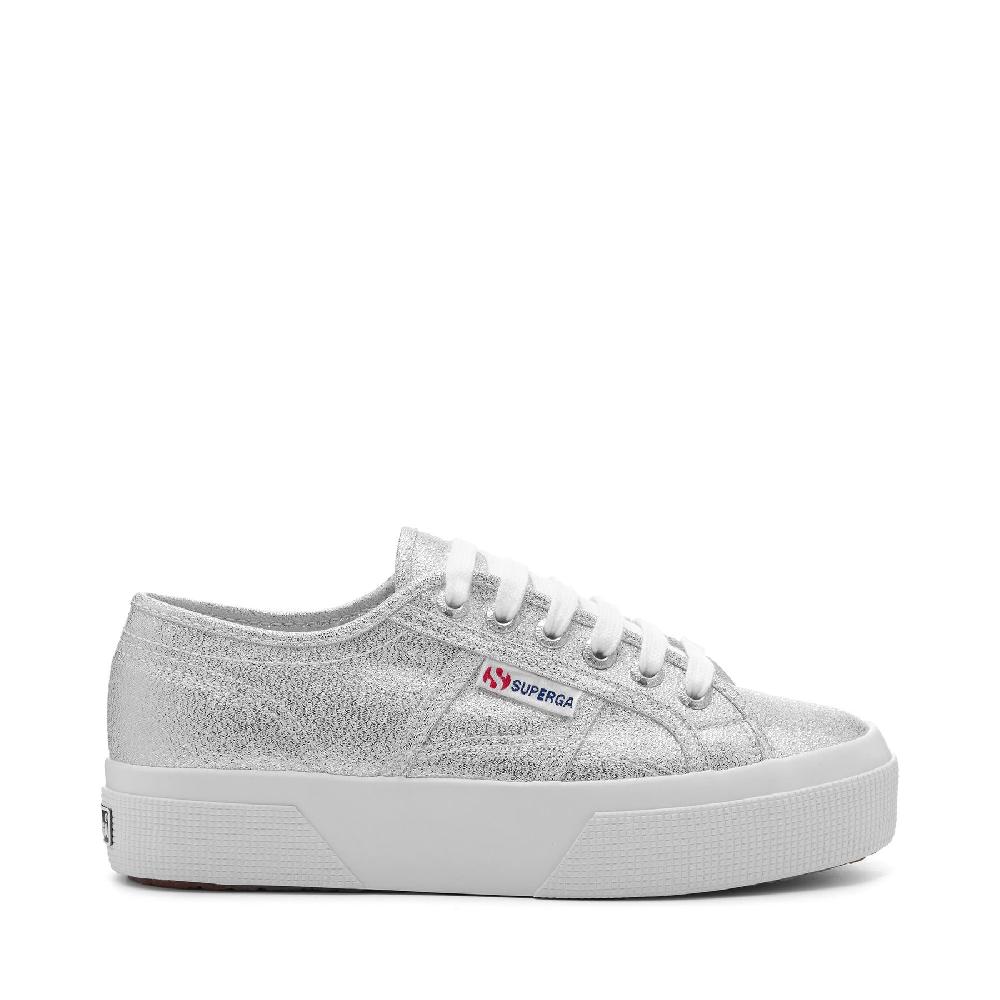 Superga 2740 PLATFORM LAMEGREY SILVER