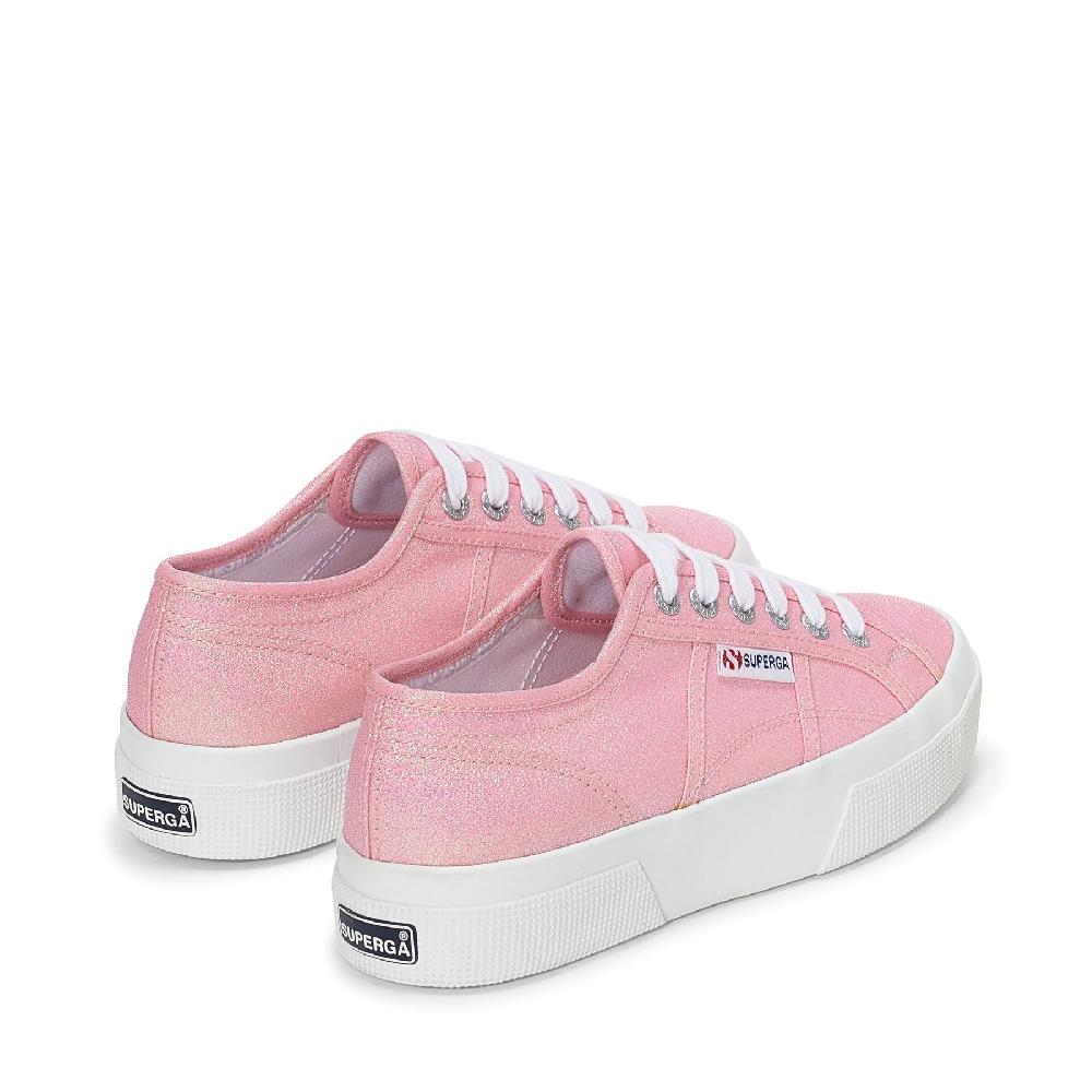 Superga 2740 PLATFORM LAMEPINK BEGONIA IRIDESCENT