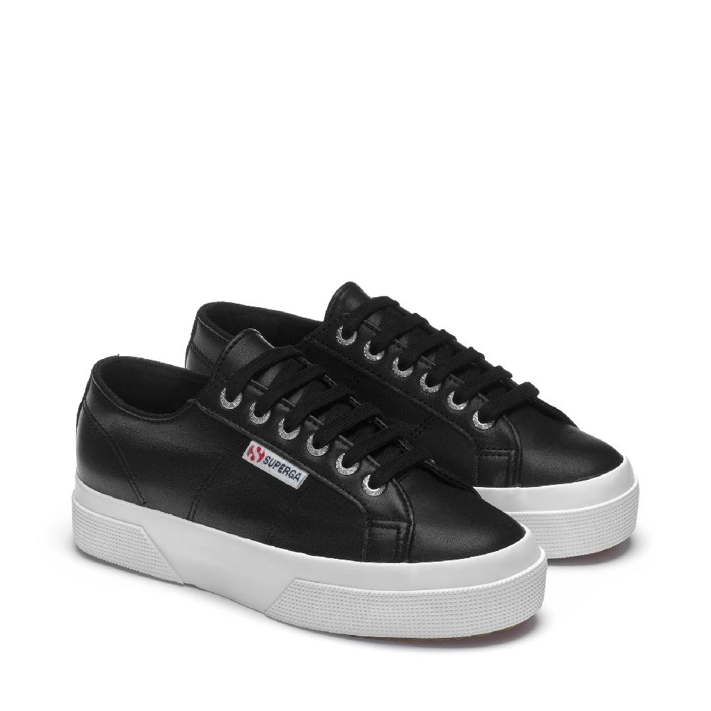 Superga 2740 PLATFORM NAPPABLACK-WHITE