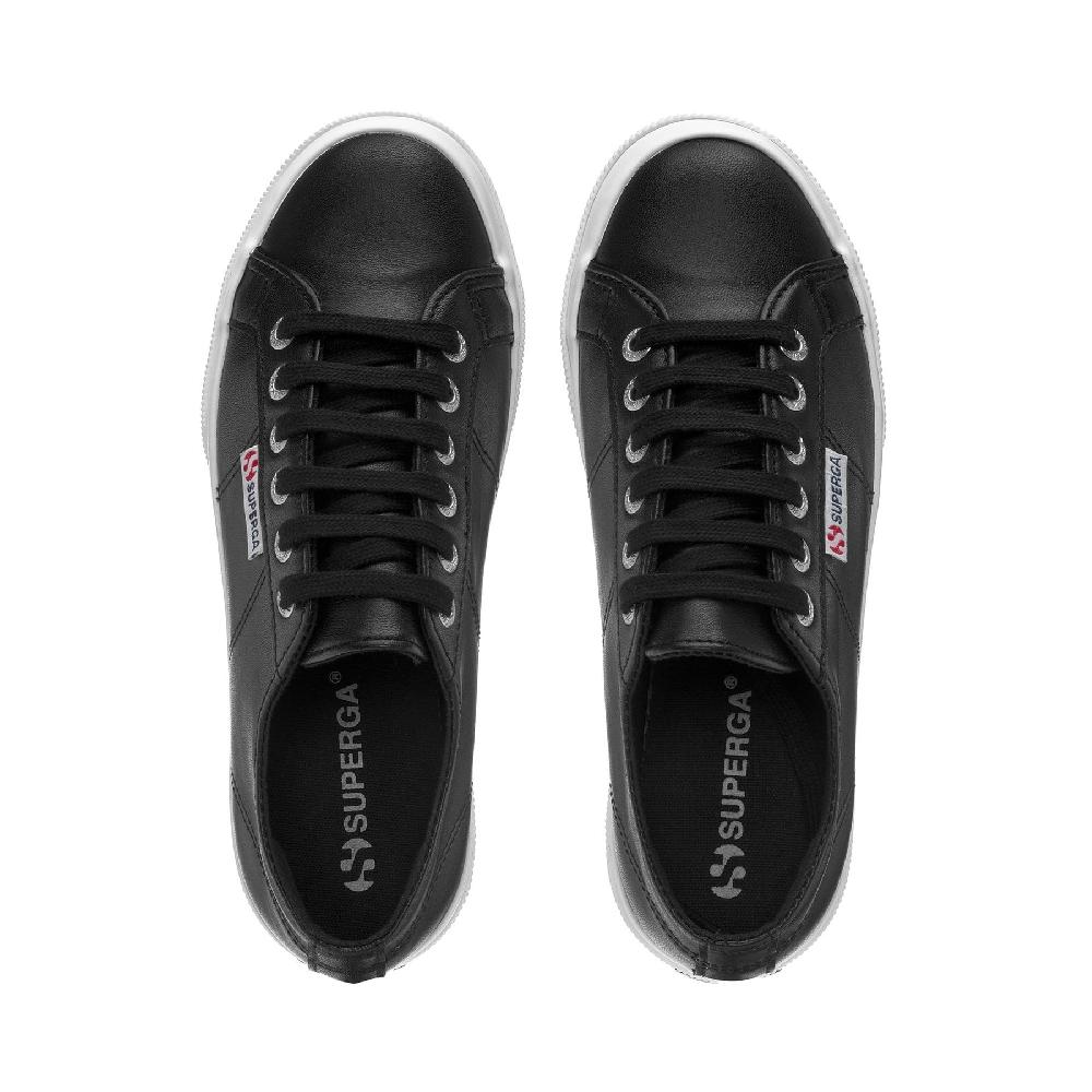Superga 2740 PLATFORM NAPPABLACK-WHITE