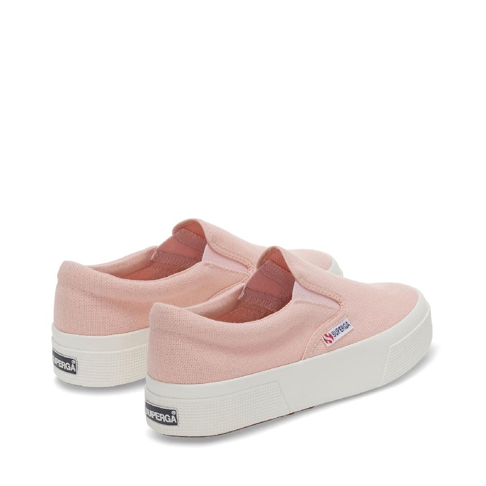 Superga 2740 PLATFORM SLIPONPINK BLUSH-F AVORIO