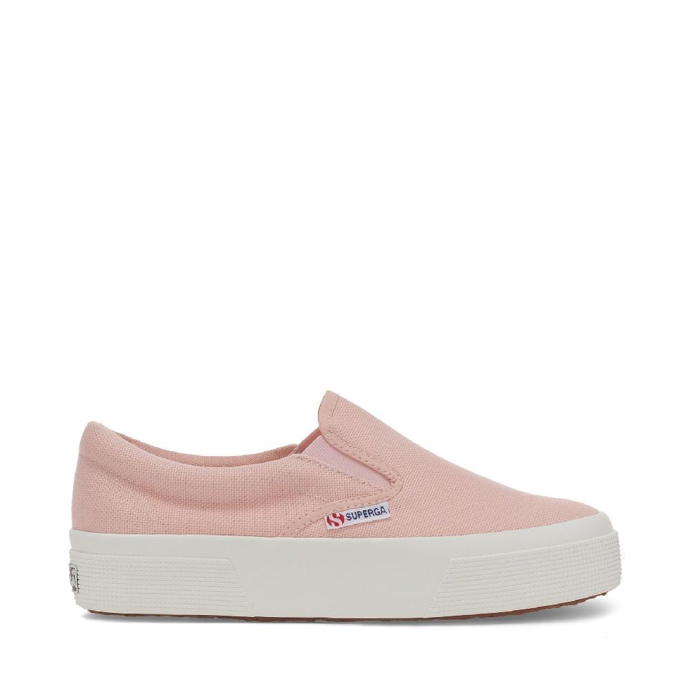 Superga 2740 PLATFORM SLIPONPINK BLUSH-F AVORIO