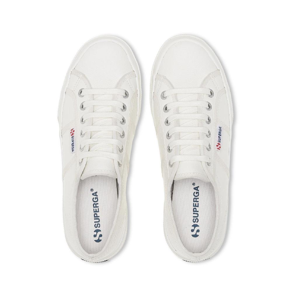 Superga 2740 PLATFORM TUMBLED LEATHERWHITE