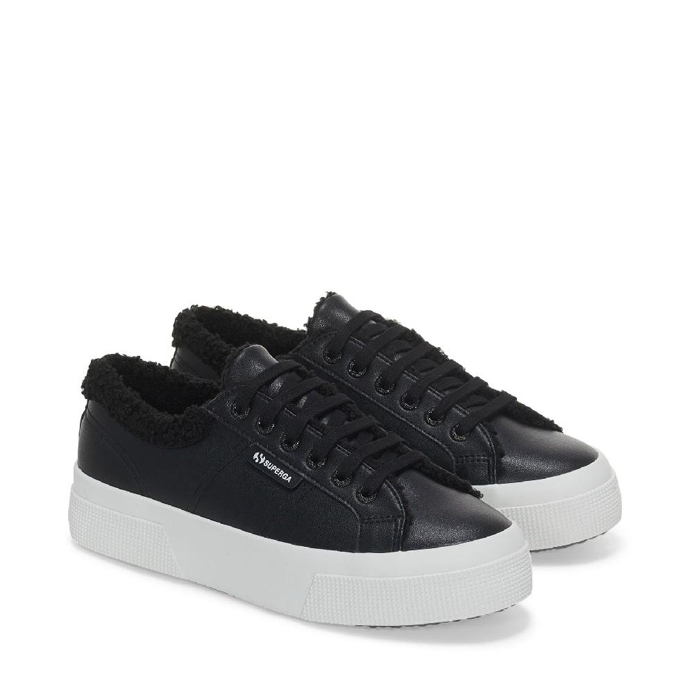 Superga 2740 PLATFORM VEGAN MATERIALBLACK