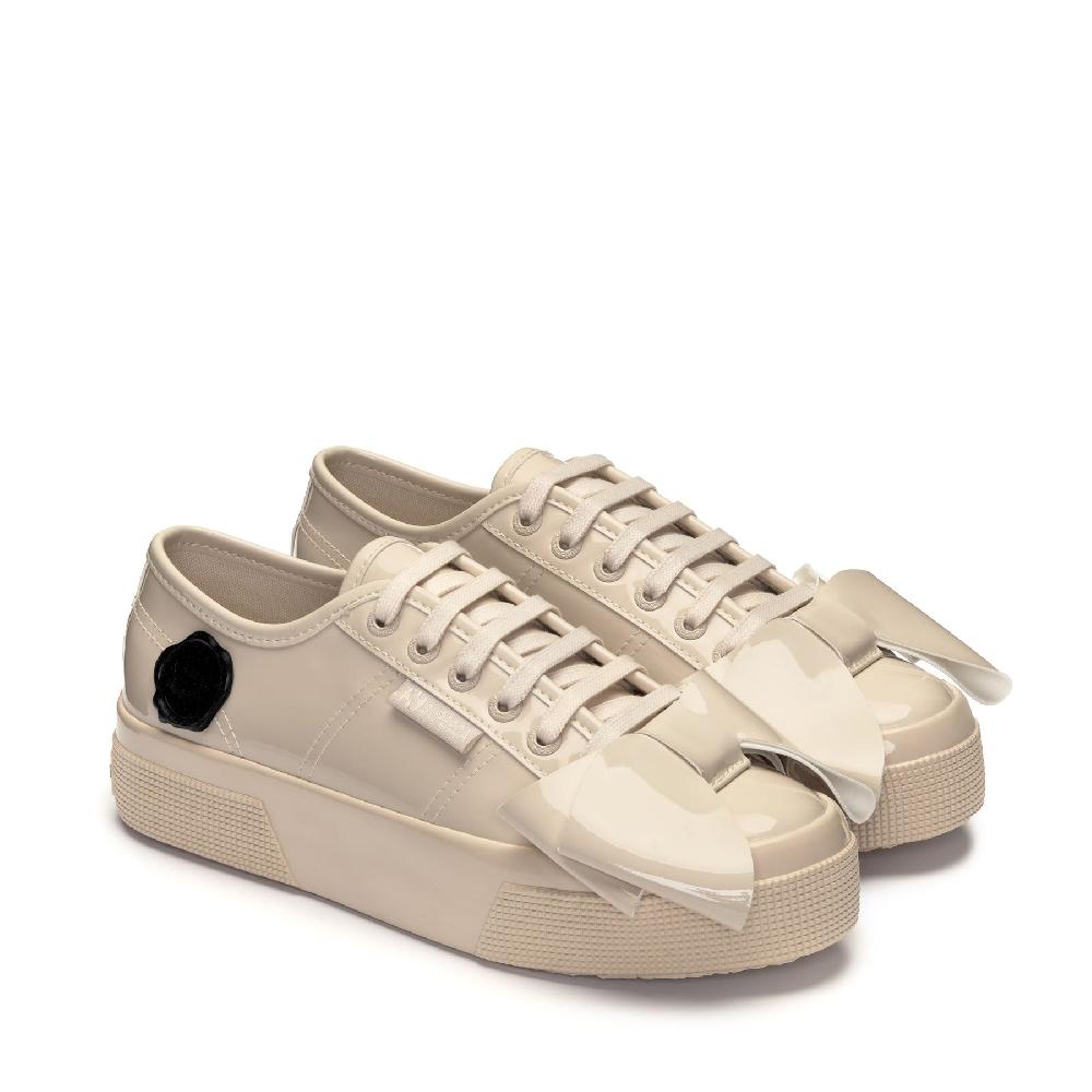 Superga 2740 PLATFORM VEGAN PATENT MATERIALBEIGE