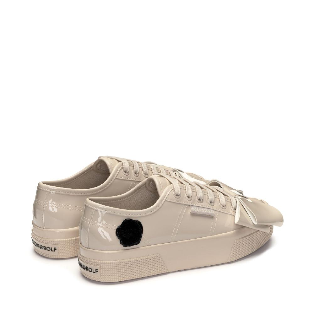 Superga 2740 PLATFORM VEGAN PATENT MATERIALBEIGE