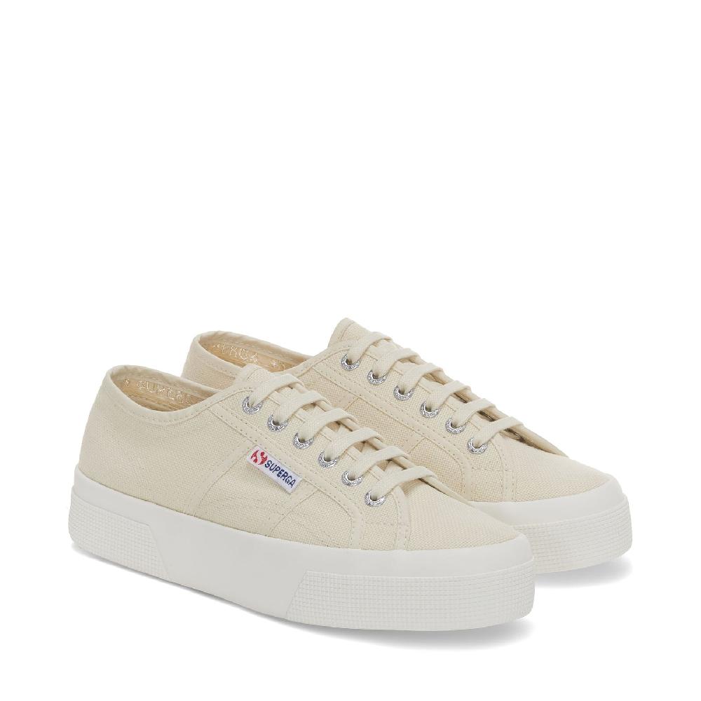 Superga 2740 PLATFORMBEIGE LT EGGSHELL-F AVORIO